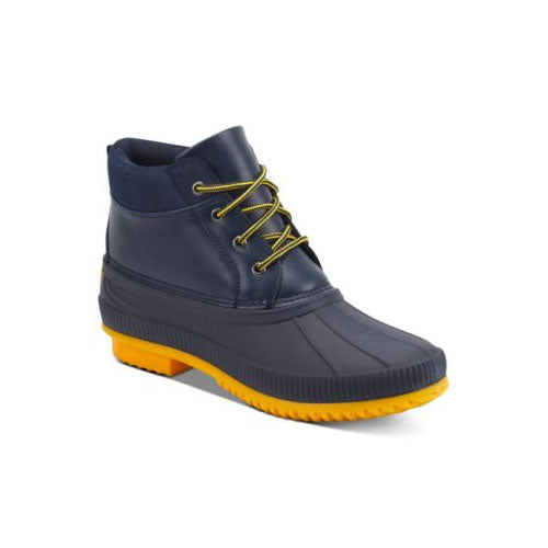 Tommy Hilfiger Mens Celcius Duck Boots Navy Yellow 8