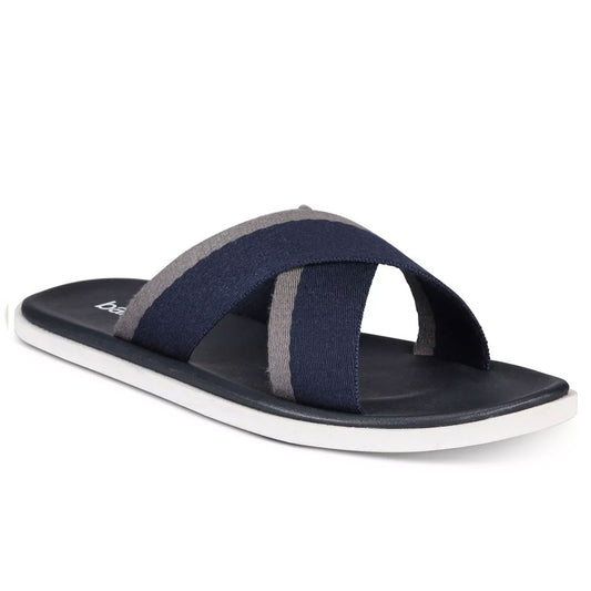 Bar III Mens Cliff Cross Sandals Navy 8