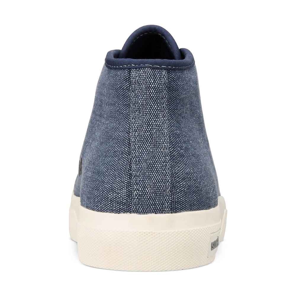 Sun Stone Mens Mid-Top Lace-Up Sneakers Chambray 11