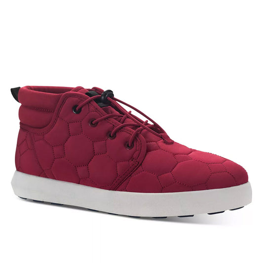 Sun Stone Mens Fin Quilted Lace-Up Puff Red 9.5